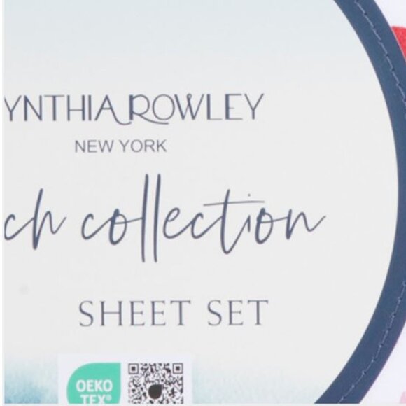 NWT CYNTHIA ROWLEY Noel Sand Dollar Sheet Set Queen size - Picture 2 of 3